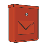 Mailboxes red
